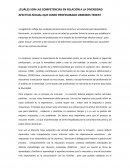 ¿Cuáles son las competencias en relación a la diversidad afectivo-sexual que como profesorado debemos tener?