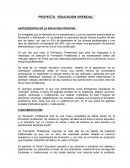 Educacion vivencial- PROYECTO