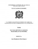 La comercialización de los productos agrícolas, Tlatenango, Zacatecas
