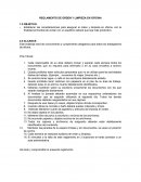 REGLAMENTO DE ORDEN Y LIMPIEZA EN OFICINA