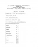 INFORME DE LABORATORIO DE FISICA (LF-200) PRACTICA: LEY DE OHM