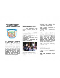 Semana del talento alferista 2017: Programa integral para el desarrollo de habilidades. Página 1