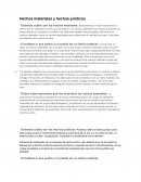 Hechos materiales y hechos jurídicos
