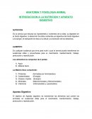 ANATOMIA Y FISIOLOGIA ANIMAL INTRODUCCION A LA NUTRICION Y APARATO DIGESTIVO