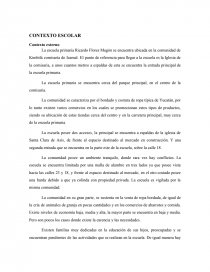 CONTEXTO ESCOLAR externo. Página 1