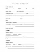 FICHA INTEGRAL DEL ALUMNO