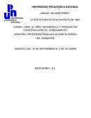 DESARROLLO Y PROCESO DE CONSTRUCCIÓN DEL CONOCIMIENTO