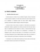 Trabajo de Investigación LA TRATA HUMANA