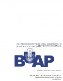 ANTECEDENTES DEL DERECHO INTERNACIONAL