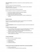 Características o funciones de un producto especificado, servicio o resultado.