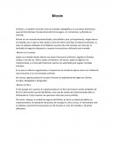 Bitcoin El bitcoin, o también conocido como la moneda criptográfica