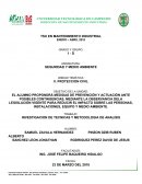 INVESTIGACION DE TECNICAS Y METODOLOGIA DE ANALISIS