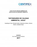 “ESTÁNDARES DE CALIDAD AMBIENTAL: AGUA”