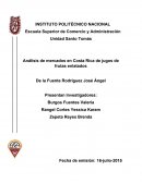 Análisis de mercados en Costa Rica de jugos de frutas enlatados