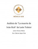 Análisis de “La muerte de Iván Ilich” de León Tolstoi