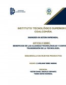 BENEFICIOS DE LAS ALIANZAS TECNOLOGICAS Y CONVENIOS DE TRANSMISIÓN DE TECNOLOGÍA