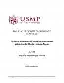 Política económica y social aplicada en el gobierno de Ollanta Humala Tasso