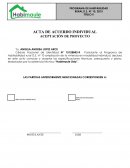 Acta de aceptación de proyecto: Programa habitabilidad rural