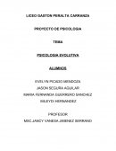 PSICOLOGIA EVOLUTIVA PROYECTO
