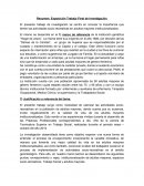 Resumen. Exposición Trabajo Final de Investigación