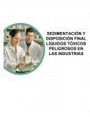 SEDIMENTACIÓN DE LÍQUIDOS TÓXICOS