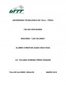 DISCURSO: “LOS VALORES”