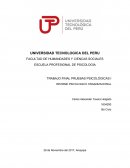 TRABAJO FINAL PRUEBAS PSICOLÓGICAS I