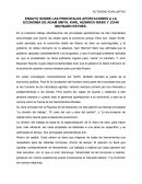 Ensayo sobre las principales aportaciones a la economía de Adam Smith, Karl Heinrich Marx y John Maynard Keynes