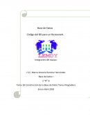 CODIGO DE LA BASE DE DATOS PARA UN RESTAURANT