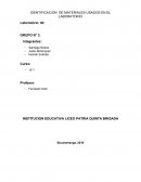 IDENTIFICACION DE MATERIALES USADOS EN EL LABORATORIO