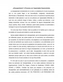 Ensayo ¿Discapacitados? o Personas con Capacidades Sorprendentes.