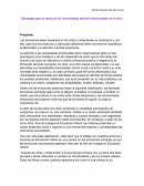 Propósito: Estrategia para la atención de necesidades afectivo-emocionales en el niño