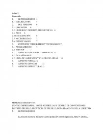 Memoria descriptiva de proyecto arquitectonico. Página 1