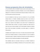 Ensayo propuesta ética de Aristoteles