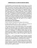 Administracion a lo largo de nuestros tiempos