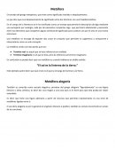 Metafora Lo que dice que es el desplazamiento de significado entre dos términos con una finalidad estética.