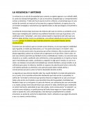 LA VIOLENCIA Y ANTONIO