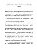 LAS FORMAS DE LA ORGANIZACIÓN DE LA ADMINISTRACIÓN PÚBLICA