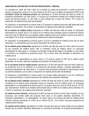CUALES SON LOS ANALISIS DEL ESTADO DE COTOS DE PRODUCCION Y VENTAS