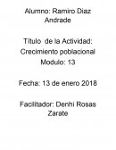 Crecimiento poblacional Actividad