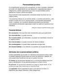 Personalidad juridica Personalidad jurídica