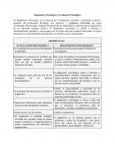 Como se dan los Diagnósticos Psicológicos y Evaluación Psicológica