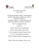 Evidencia 3-. Reporte del proceso de marketing y cadena de suministro del negocio.