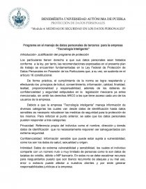 “Modulo 4: MEDIDAS DE SEGURIDAD EN LOS DATOS PERSONALES”. Página 1
