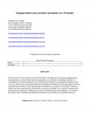 Empaquetadora para producto granulado seco. Prototipo