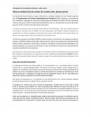 TRABAJO DE MACROECONOMIA MBA 2016 Mayor producción de crudo de Arabia echa abajo precio