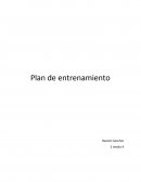 Plan de entrenamiento.Mejorar la musculatura a lo largo del cuerpo