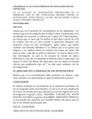 ANALISIS DE LA ACTA DE AUDIENCIA DE CONVALIDACION DE DETENCION
