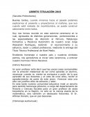 LIBRETO TITULACIÓN 2015 (Saludos Protocolares)