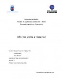 Informe visita obra